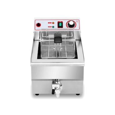 Freidora Eléctrica 10 litros con Grifo de 280x460x325 mm EF-101V