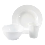 thumbnail of Assiettes réutilisables 22 cm, lot de 10 - Blanc