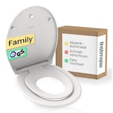 thumbnail of Helma Duroplast WC-Sitz FAMILY WHITE, mit Absenkautomatik und Schnellverschluss