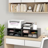 thumbnail of HOMCOM Mobile Porta Stampante con 3 Ripiani Aperti a 2 Livelli Nero