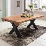 thumbnail of FineBuy Esszimmertisch Akazie Vollholz Esstisch Baumstamm Landhaus Küchentisch