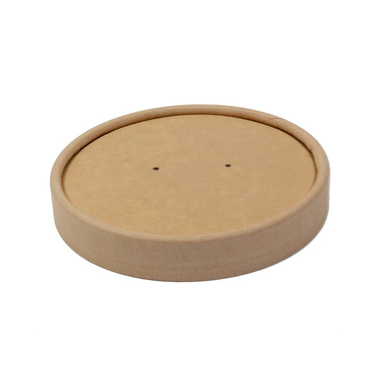 MONOUSO - Kraft-Kraft Kartonnen Deksel voor Kartonnen Pot Ø9,5cm (500 Stuks)