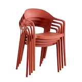 thumbnail of METRO PROFESSIONAL Gastro Armlehnstuhl stapelbar Laveria, Kunststoff, terrakotta