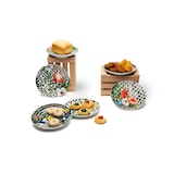 thumbnail of Excelsa lot de 6 plats apéritifs Tropical Chic porcelaine 15x2x15 cm multicolore