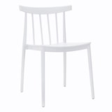 thumbnail of Lot de 4 chaises de terrasse blanc en plastique