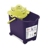 thumbnail of Mery | Secchio automatico | Secchio per mop | Secchio con ruote | Polipropilene | 20 litri | Viola e Lime | Misure: 28,5x43,5x42 cm