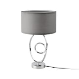 thumbnail of Helloshop26 - Lampe de table E14 métal polyester hauteur 50 cm chrome gris 03_0009549