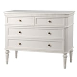 thumbnail of Commode 4 tiroirs Léonie en kit -  Blanc Rectangulaire Bois Amadeus 45.00x101.00 cm