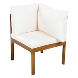 thumbnail of Merax Gartenlounge-Set für 8 Personen, Gartenmöbel Sitzgruppe(7-tlg), mit Seilgeflecht, Akazie, Beige+Natur