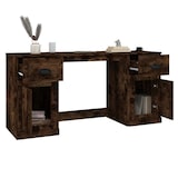 thumbnail of Bureau avec armoire chêne fumé bois d'ingénierie Modèle Atlas Office Pro Max