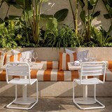 thumbnail of 2er-Set Stühle aus Stahl und Polypropylen mit rutschfesten Füßen, modernes Design, für Garten, Terrasse, Küche, Bars und Restaurants – Nadia Weiß