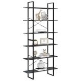 thumbnail of vidaXL Hoge kast 100x30x210 cm massief grenenhout grijs