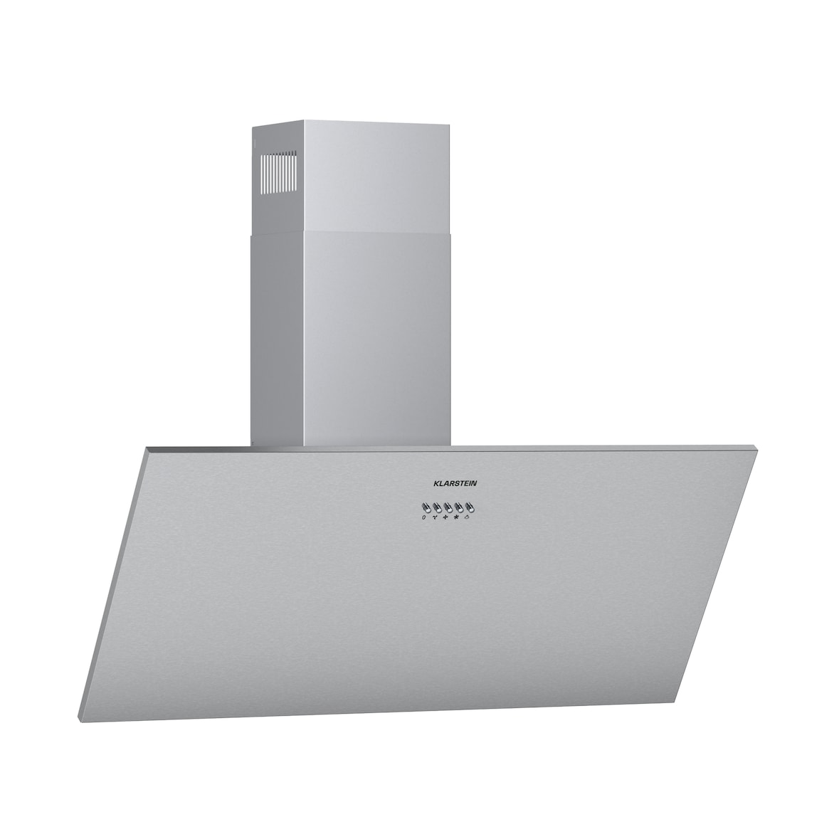 Klarstein Silver Lining 90 Dunstabzugshaube 90cm 568m³/h EEK A Edelstahl Silber