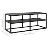 thumbnail of vidaXL TV-Schrank Schwarz mit Schwarzer Marmor-Optik Glas 100x40x40 cm