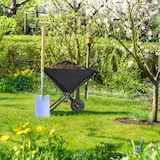 thumbnail of Relaxdays Faltschubkarre, mit Vollgummireifen, Stahl & Polyester, 46 Liter, Klappschubkarre HBT: 70x112x67 cm, schwarz