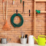 thumbnail of Relaxdays Wandhaken, 6er Set, Universalhaken für Gartengeräte, Werkzeug Wandhalterung, Stahl, je bis 18 kg, schwarz/rot