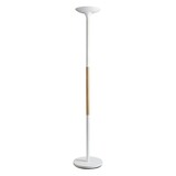 thumbnail of Lampadaire à éclairage indirect Pryska, à LED, coloris blanc/hêtre