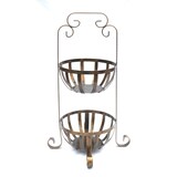 thumbnail of Etagere Obstkorb 10-320 Gemüsekorb 62 cm Küchenregal mit 2 Körbe Obstschale Korb