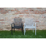 thumbnail of Grand Soleil Sedia impilabile da esterno Gruvyer, polipropilene highmop, 56.5 x 55 x 81 cm, bianco