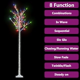 thumbnail of Weihnachtsbaum 200 LEDs 2,2 m Mehrfarbig Weide Indoor Outdoor