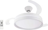thumbnail of Ventilador de techo aspas retráctiles blanco 107cm luz LED 60w (5600lm) regulable