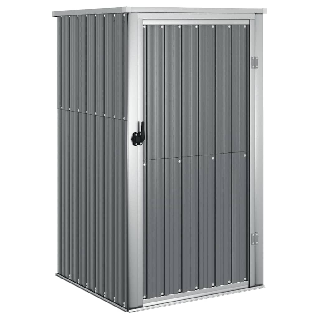 vidaXL Gerätehaus Grau 88x89x161 cm Verzinkter Stahl