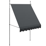thumbnail of Toldo manual retráctil con manivela 200x120x210-300 cm toldo para balcón con altura ajustable impermeable y anti-UV para jardín terraza