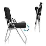 thumbnail of Cadeira dobrável ESTO preto hjh OFFICE