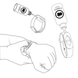 thumbnail of Cleanbrace Desinfektionsarmband 2.0 in Dunkelblau - Armband für Desinfektionsmittel  - 1 Stück