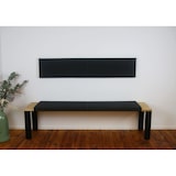 thumbnail of Lycce XXL Klemmkissen SCHWARZ  Bankauflage  Sitzkissen für Sitzbank (verrutscht nicht) Kunstleder Breite 150cm