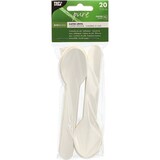 thumbnail of 20 lots de 20 Cuillères à café, papier "pure" 13 cm blanc