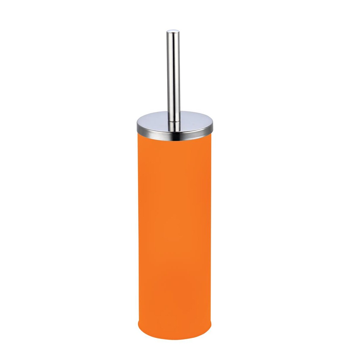MSV WC Bürste Toilettenbürste WC Garnitur Klobürste „Miami“ mit hygienischem Behälter Orange