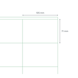thumbnail of Universele A4 etiketten 25 vel 105x74 mm TRANSPARANT, voordeelpak: 3x 25 vel