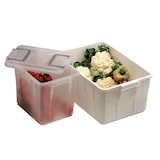 thumbnail of Cassa in PP (Polipropilene) modello Food Box con coperchio e idonea al contatto con alimenti - Capacità 60 litri - Bianco