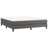 thumbnail of vidaXL Boxspringbettgestell Grau 180x200 cm Kunstleder