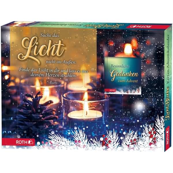 Adventskalender 'Kerzen-Adventskalender - Lichtblicke' bestückt