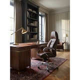 thumbnail of Chefsessel `Miron` aus Leder, Multiblockwippmechanik, bis 120 kg. Braun, 67x67x137 cm | Kadima Design