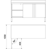 thumbnail of Mesa mural c/4 puertas abatibles 2000x500x850 mm.  de Fricosmos