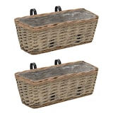 thumbnail of vidaXL Balkon-Blumentöpfe 2 Stk. Weide mit PE-Auskleidung 40 cm