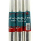 thumbnail of Transparant Folie - Bloemenfolie - Cellofaan - Inpakpapier - 70 cm x 5 meter per rol - 9 stuks