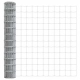 thumbnail of vidaXL Zaun mit Pfosten Silber 1 x 25 m Stahl