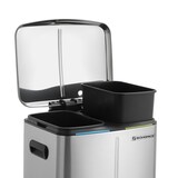 thumbnail of Helloshop26 - Cubo de basura de cocina de 2 cubos 2 x 20 litros cubos interiores dobles de plástico tapa abatible asa cierre suave 12_0003614