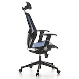 thumbnail of Silla de oficina / Sillón de oficina AIR-PORT tejido en malla azul hjh OFFICE