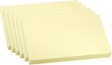 thumbnail of SIGMA Bloc de notes autocollantes, 125 x 75 mm, rectangulaire, jaune pastel, 600 feuilles