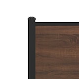 thumbnail of vidaXL Metallbett ohne Matratze Braun Eichen-Optik 120x200 cm