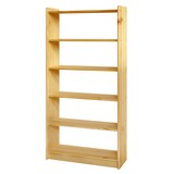 thumbnail of Möbilia Bücherregal | mit 4 Böden | Kiefer-Holz | B 80 x T 30 x H 170 cm | 19020057 | naturfarben lackiert | Serie REGAL