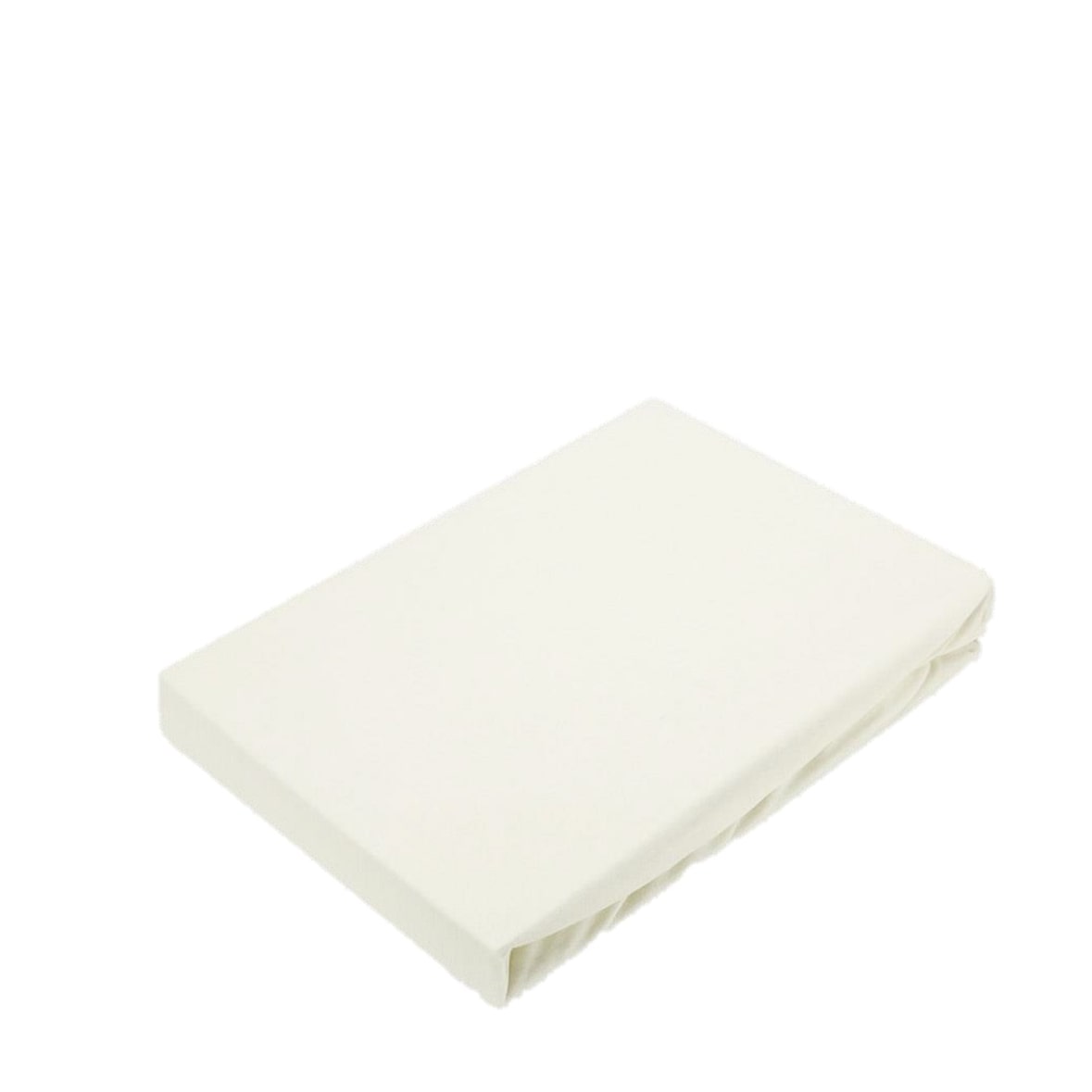 Jersey Spannbettlaken für Wasserbetten Rundumgummizug 200 x 220 cm Naturweiß