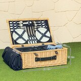 thumbnail of Outsunny Cesta da Pic Nic per 4 Persone con Area Frigo 54x34x20 cm