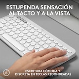 thumbnail of Logitech Teclado espanhol Pebble Keys 2 K380S Rf Wireless + Bluetooth Qwerty Branco