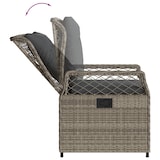 thumbnail of vidaXL 5-tlg. Garten-Essgruppe mit Kissen Grau Poly Rattan